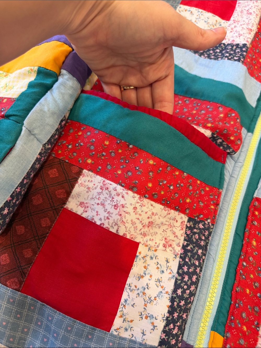 Patchwork Quilted Utility/Barn Jacket - Picture 6 of 9